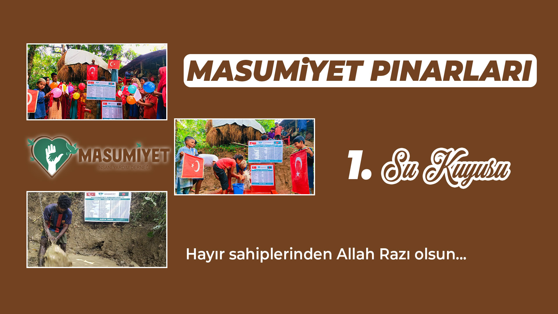 MASUMİYET PINARLARI 1. SU KUYUSU AÇILIŞI / #MUSMİYETDERNEGİ